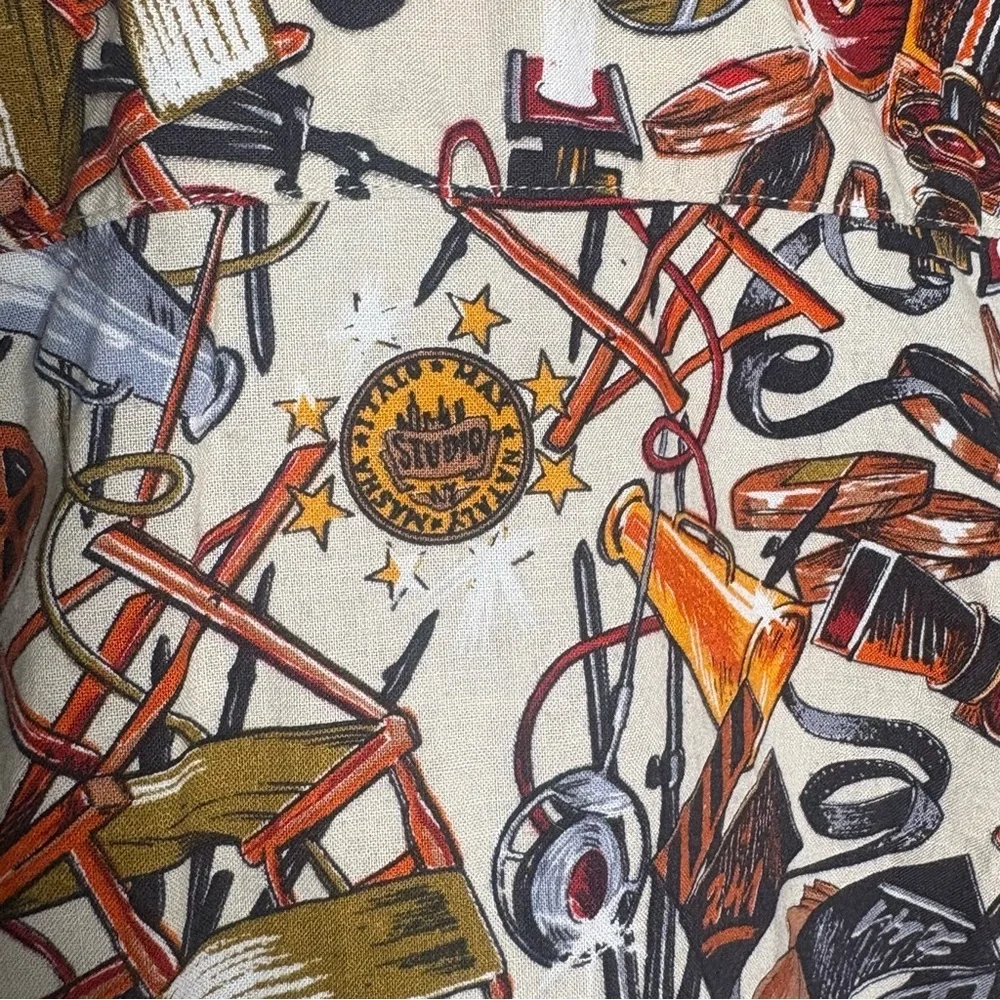 Men's Vintage Print Casual Shirt - Picture 7 of 13
